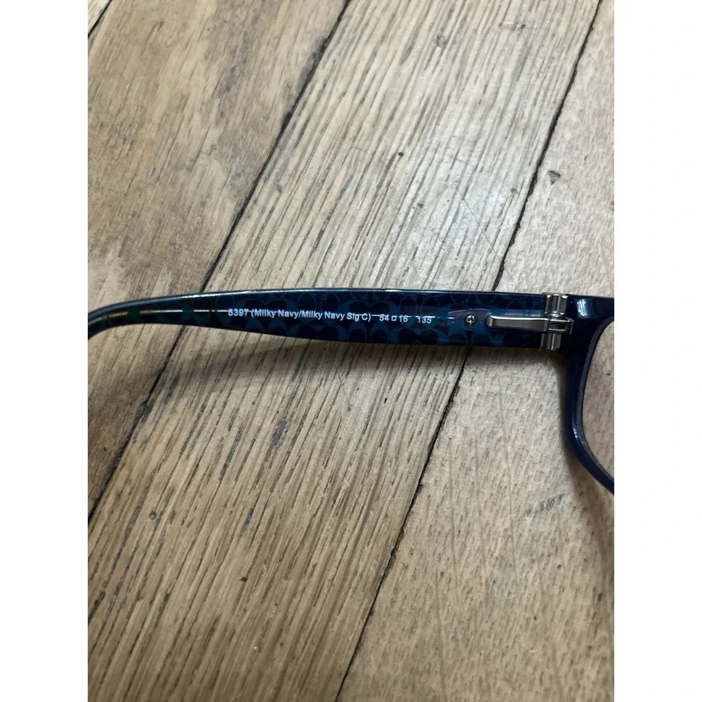 Coach Eyeglasses HC 6078 5397 Milky Navy 54 16 135 Blue Gold FRAME ONLY